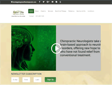 Tablet Screenshot of newlifechiropractic.com
